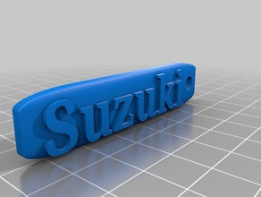 suzuki 1100 gsxg logo 3d l'impression 3d print model - Mito3D