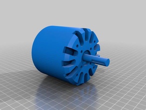 aps 8072s brushless motor template electronics alien power systems 3d print model - Mito3D