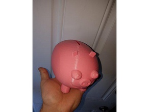 piggy bank remixx unten cap - Spielzeug Spiele Kunst Geld Geld-box Geld-Inhaber sparschwein wiederverwendbar sparen Sie 3d print model - Mito3D