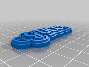 gucci i portachiavi personalizzato 3d print model - Mito3D