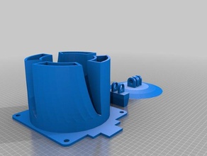 ventilatore da tavolo sindone effetto venturi design 200mm variante il fai te noctua 3d print model - Mito3D