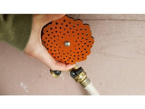 sunflower garden hose faucet handle outdoor 3d print model - Mito3D
