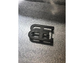 bugatti hebilla del cinturón de 31mm la correa moda logotipo 3d print model - Mito3D