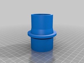 hose adapter 34 38 mm internal both thick parts customized 3d print model - Mito3D