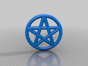 pentagramm signos logotipos 3d print model - Mito3D