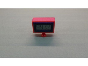 termómetro casestand de los hogares clip titular 3d print model - Mito3D