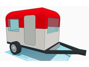 camping-car des véhicules le camping la remorque wagon 3d print model - Mito3D