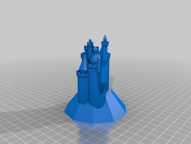 meine kundengebundene fantastische mittelalterliche Burg generator v1 Gebäude Strukturen 3D print model - Mito3D