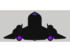 lockheed sr-71 blackbird rc i veicoli aeromobili aereo deltawing jetplane modello di sr71 3d print model - Mito3D