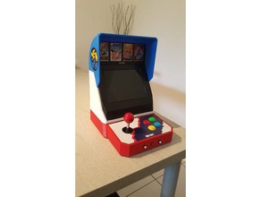 bartop neo geo video oyunlar arcade kabine kaynaklı diy elektronik mame mamecab neogeo ahududu recalbox retro retropie kopyalayın masa üstü oyunu oyunları 3d print model - Mito3D