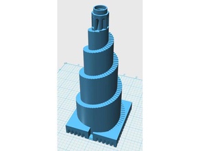 spiral minaret based abu dulaf samarra iraq buildings structures minarets 3d print model - Mito3D