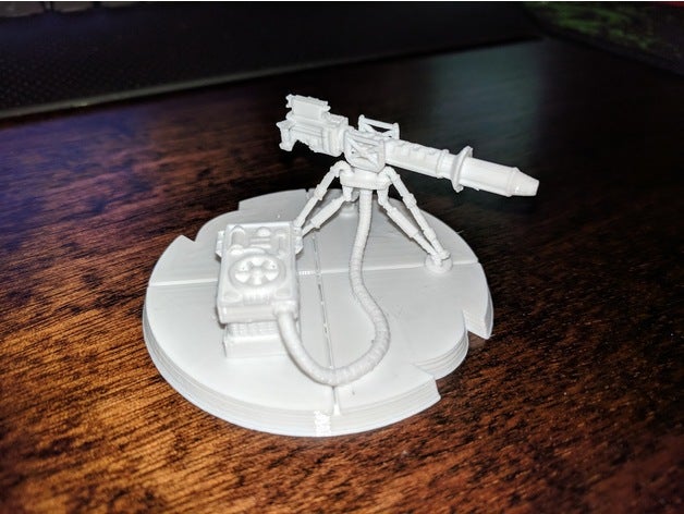 star wars legione scalato web blaster pesante hobby 3D print model - Mito3D