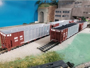 coal hopper ho scale models car model trains 3d print model - Mito3D
