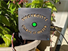 electrolyte crave-o-meter diy arduino garden gardening moisture plant planter soil solar things you dont need tool watering 3d print model - Mito3D