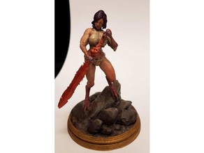 demoness las esculturas mujer 3d print model - Mito3D
