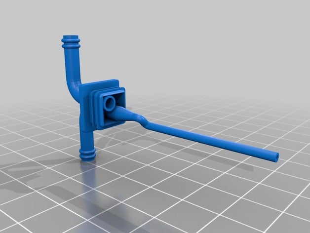 le débit à travers la cuvette du couvercle pièces 3D print model - Mito3D