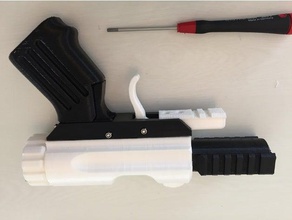 bolt action pistol prop mechanical toys gun replica 3d print model - Mito3D