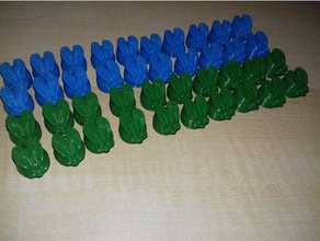 mouches pour le jeu bulboza de juguete juego accesorios 3d print model - Mito3D