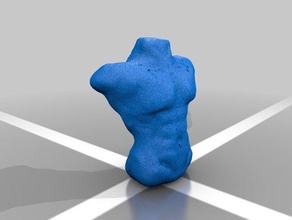 torso humano malemasc las esculturas art cuerpo bro amigo masculino el músculo antiguo compañero de 3d print model - Mito3D