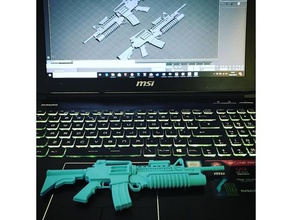 m4 a1 lanciagranate oggetti di scena cosplay prop la pistola arma 3d print model - Mito3D