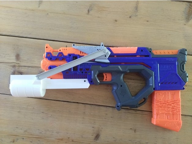 nerf crossbolt pump action kit toys games 3D print model - Mito3D