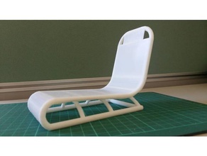 day bed 3d printing dollhouse furniture 3d print model - Mito3D