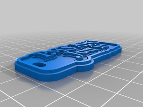 apcjun18font7 Schlüsselanhänger angepasst 3d print model - Mito3D