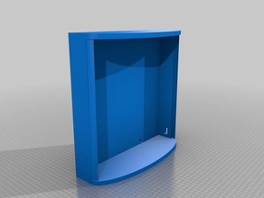 lithophane curve frame 3d printing 3d print model - Mito3D