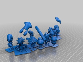 splatoon 64-Modelle video Spiele squid 3d print model - Mito3D