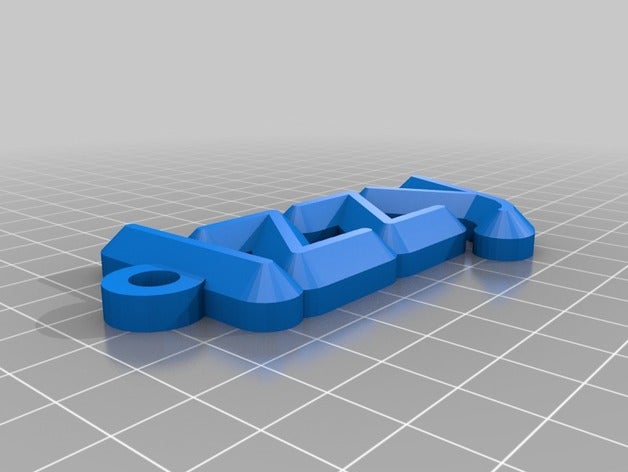 izzy maßgeschneiderte Namen Schlüsselanhänger Organisation 3D print model - Mito3D