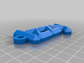 izzy maßgeschneiderte Namen Schlüsselanhänger Organisation 3d print model - Mito3D