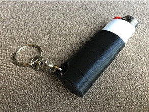 lighter sleeve keychains 3d cover holder 3d print model - Mito3D