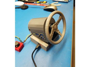 mini force feedback momo steering wheel video games 3d print model - Mito3D