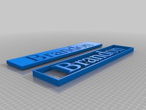 brandon işaretler logoları özelleştirilmiş 3d print model - Mito3D