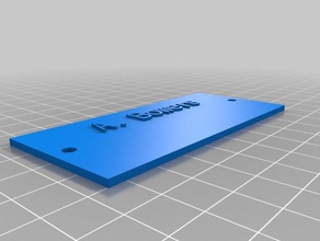 nameplate1 accessories customized 3d print model - Mito3D