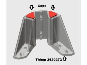 caps canto-reforço anycubic kossel 3d a impressora partes bling canto reforço 3d print model - Mito3D