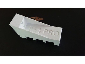 ps4 pro wall mount parts playstation4 3d print model - Mito3D