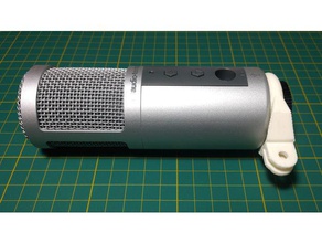 audio-technica atr2500usb ring mount gopro audio technica microphone 3d print model - Mito3D