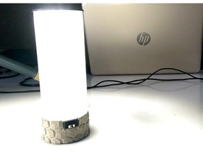 lampada da tavolo a motivi geometrici di base il fai te paralume led 3d print model - Mito3D