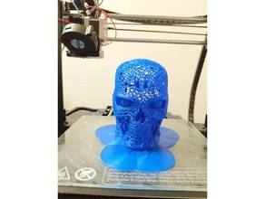 terminator crânio de voronoi estilo esculturas 3d print model - Mito3D
