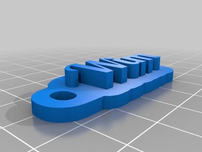 wim keychains customized 3d print model - Mito3D