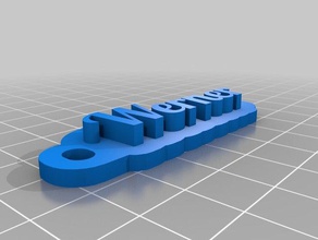 werner keychains customized 3d print model - Mito3D