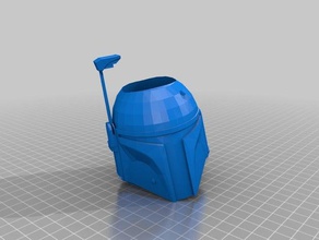 boba fett pen holder containers 3d print model - Mito3D