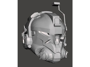 titanfall piloto de capacete mk2 3d impressão 3d print model - Mito3D