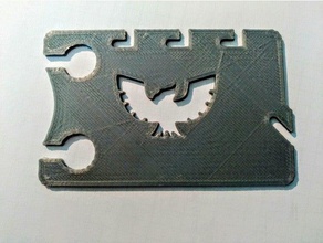 business card auricolare avvolgere captain falcon video giochi blue f-zero nintendo super smash bros 3d print model - Mito3D
