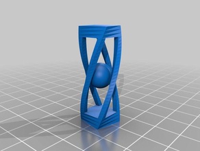 my customized balls cage twist interactive art 3d print model - Mito3D