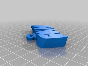 fanny-d Anahtarlık özelleştirilmiş 3d print model - Mito3D