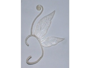 ear cuff de la mariposa moda animal fresco arete fácil rápido joyería las joyas sketchup 3d print model - Mito3D