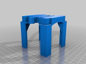 de una sola pieza apilable brio vertical juguete juego accesorios puente compatible vía tren pista madera 3d print model - Mito3D