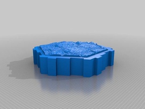 hex stone floor games customized 3d print model - Mito3D
